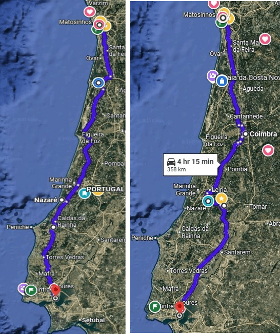 Private guided road trip from Porto to Lisbon through historic Portuguese towns
